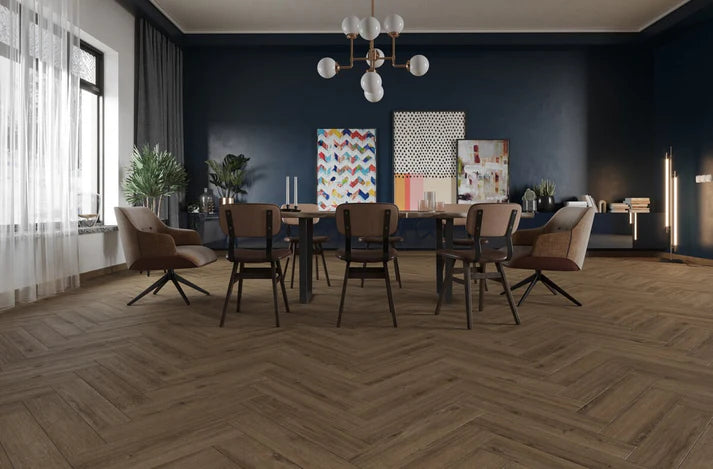 Водоустойчив ламиниран паркет Herringbone №0274 4V AC5/8mm (рибена кост)