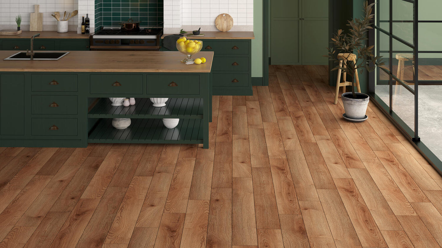 Waterproof laminate TARKETT 107681 Oak Hometown AC5/33 class 10mm 4V